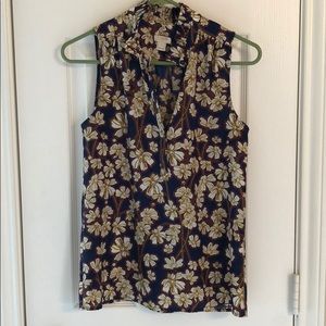 Floral J Crew Blouse